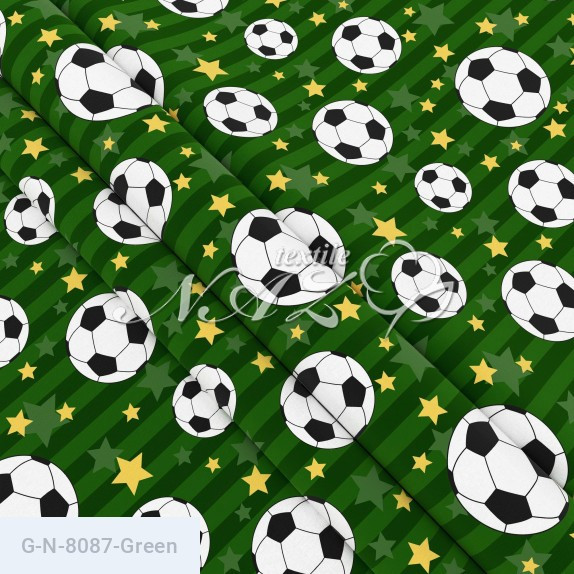 Наволочка 80х80, бязь Голд, принт: Футбол зелений