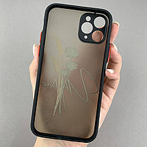 Чохол для Apple iPhone 11 Pro чохол з принтом колосок на телефон айфон 11 про чорний q02r, фото 2