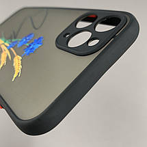Чохол для Apple iPhone 11 Pro чохол з принтом колосок на телефон айфон 11 про чорний q02r, фото 5
