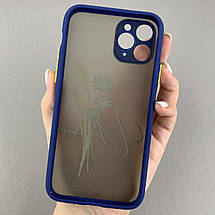 Чохол для Apple iPhone 11 Pro чохол з принтом колосок на телефон айфон 11 про синій q02r, фото 2