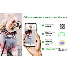 Нашийник шкіряний для собак WAUDOG Glamour без прикрас (довжина 27-36 см, ширина — 15 мм) Блакитний, фото 4