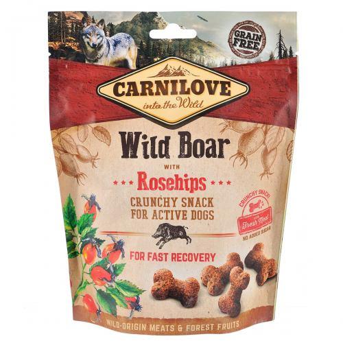 Ласощі Carnilove Dog Crunchy Snack для собак, дикий кабан та шипшина, 200 г (*)