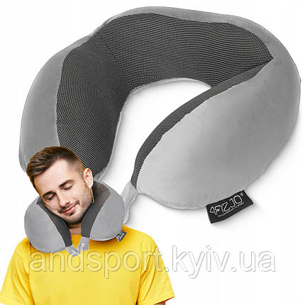 Подушка дорожня 4FIZJO 30 x 27 x 12 см Grey (P-5907739319432), фото 1