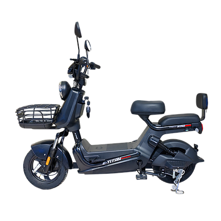 Електроскутер E-Titan Wind 14" Чорний, фото 1