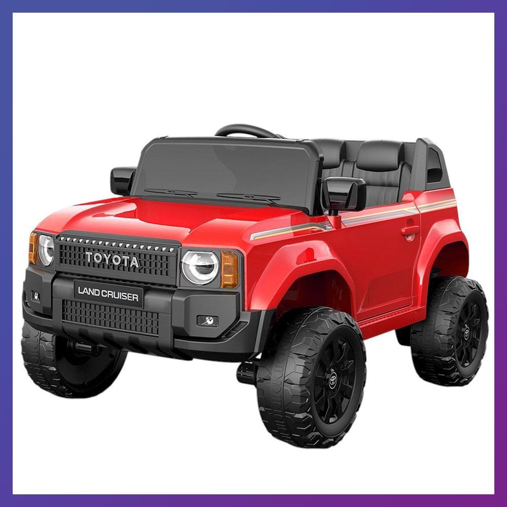 Дитячий електромобіль на акумуляторі Джип Toyota Land Cruiser M 2155 на радіокеруванні дітей 3-8 років Червоний