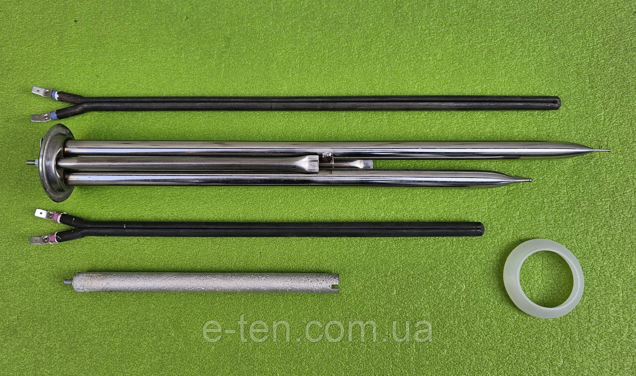 Ремкомплект №3 бойлерів THERMEX, ELECTROLUX: фланець Ø63мм(нерж.) + сухі тени 1200W та 800W, анод М4, прокладка