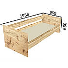 Ліжко односпальне, ліжко в спальну кімнату Тінейджер для підлітка, фото 4