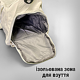 Сумка спортивна жіноча чоловіча, сумка для спорту тренувань, сумка для боксу Hechpro бежева (HP005), фото 2