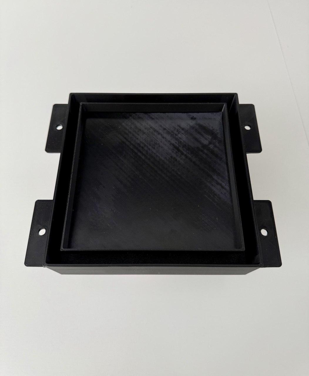 Витяжкаприхованого монтажу каркасна 100мм (пластик, чорний), фото 1