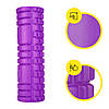 Масажний ролик Cornix EVA 45 x 14 см (валик, роллер) XR-0042 Violet, фото 9