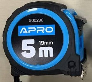 Рулетка магнітна гумова 5 мх19 мм APRO, фото 1