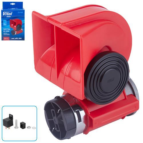 Сигнал звуковий повітряний VITOL CA-1405 ( Nautilus CA-10400 12v Elephant CA-10405)
