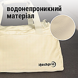 Сумка спортивна жіноча чоловіча, сумка для спорту тренувань, сумка для боксу Hechpro бежева (HP005), фото 3