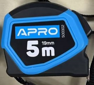 Рулетка гумова автостоп 5 мх19 мм APRO, фото 1
