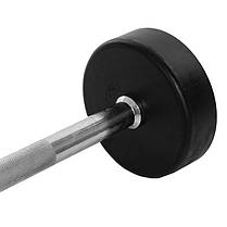 Штанга фіксована пряма прогумована Zelart Rubber Coated Barbell TA-2685-15 довжина-95см 15кг Код TA-2685-15, фото 3