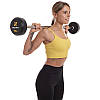 Штанга фіксована пряма прогумована Zelart Rubber Coated Barbell TA-2685-15 довжина-95см 15кг Код TA-2685-15, фото 6