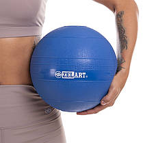 М'яч медичний слембол для кросфіту Record SLAM BALL FI-5165-3 3кг синій Код FI-5165-3, фото 4
