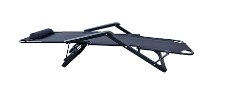 Шезлонг садовий пляжний розкладний 64см х 176см, фото 3