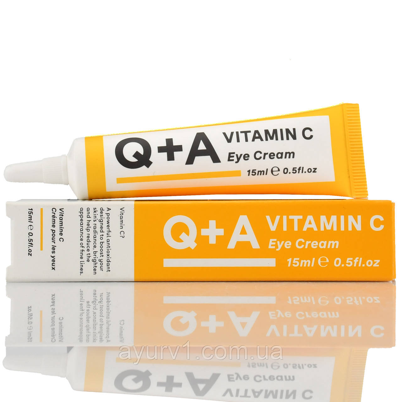 Крем для області навколо очей Q+A Vitamin C Eye Cream 15 мл, фото 1