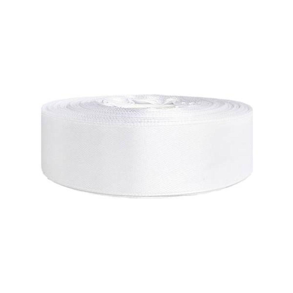 Стрічка атласна №01 біла 1,8 см 32 м, фото 1