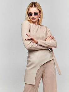 Напівкорсет жіночий з еко-шкіри бежевий Modna KAZKA MKSH2609-1