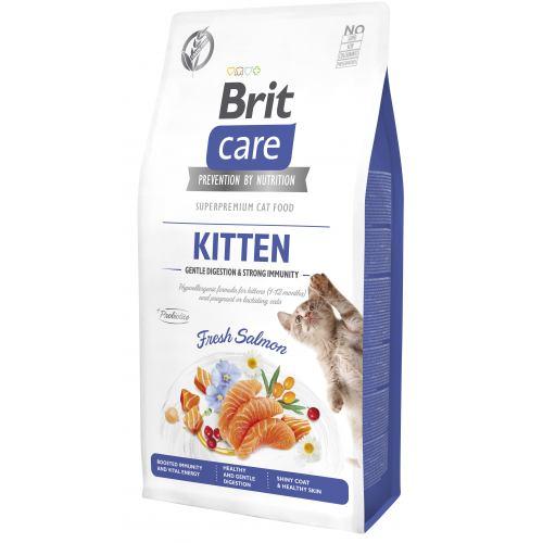 Сухий корм Brit Care Cat by Nutrition Kitten Gentle Digestion Strong Immunity для кошенят, з лососем, 7 кг (*), фото 1