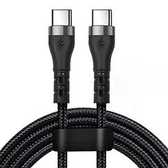 Кабель PD Type-C до Type-C 120W 6A 2 м швидкого заряджання та передачі даних Чорний ( код: Type-C2m120WB )