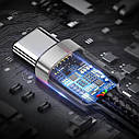 Кабель PD Type-C до Type-C 120W 6A 2 м швидкого заряджання та передачі даних Чорний ( код: Type-C2m120WB ), фото 3
