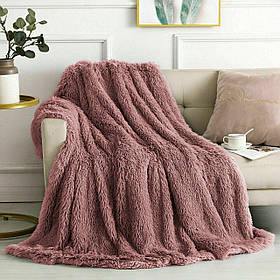 Плед покрывало Colorful Home Травка блідо рожевий 220х240см