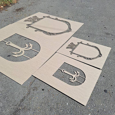 Виготовлення трафаретів з картону для декору