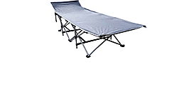 Шезлонг садовий пляжний розкладний 68см  х 190см GRAY