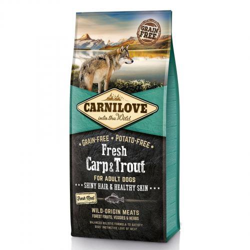 Сухий корм Carnilove Fresh Carp & Trout для дорослих собак всіх порід, риба, 12 кг (*)