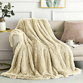 Плед покрывало Colorful Home Травка кремовий 220х240см