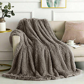 Плед покрывало Colorful Home Травка мокко 220х240см