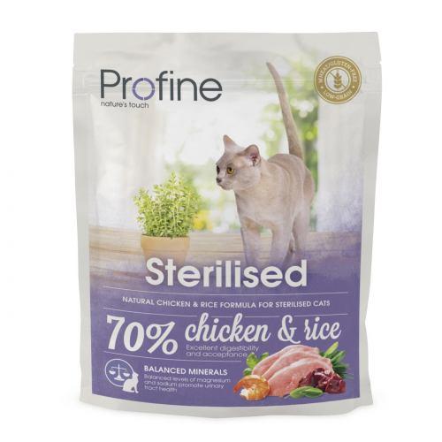 Сухий корм Profine Sterilised для стерилізованих котів, з куркою та рисом, 300 г (*), фото 1
