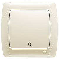 Кнопка дзвінка Carmen VIKO крем, кнопковий вимикач Вико вбудована 90562006