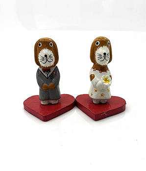 Статуетка "Закохані песики на серцях" 29407A