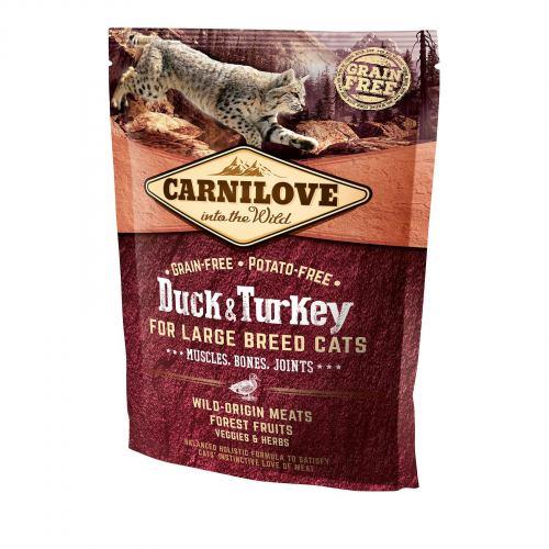 Сухий корм Carnilove Cat Large Breed для котів великих порід, качка та індичка, 400 г (*)
