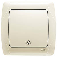 Вимикач таймер Carmen VIKO крем, кнопковий Віко вбудований 90562003