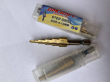 Свердло для металу ступеневе 4-12 мм