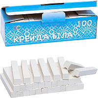 Мел білий C 100шт. квадратно (50254)