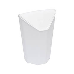 Відро для сміття, пластикове, з поворотною кришкою, 1.2 л., 18*12*9 см. (B075)