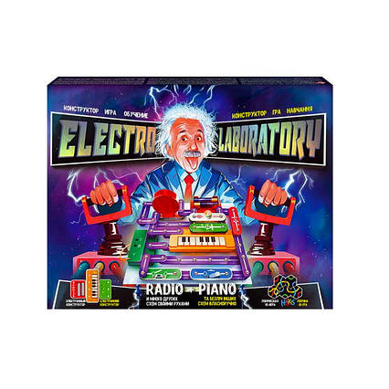 Конструктор электронный Electro Laboratory. Radio+Piano» в коробке 40х30х5 см, ТМ Данко Тойс