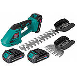 Кущоріз акумуляторний (підрізувач трави) AL-FA ALCHT21V-2AH ( АКБ 2шт ЗУ), фото 2