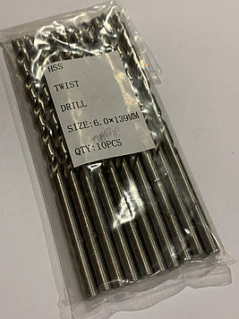 Свердло 6,0х139 мм подовжене Р6М5