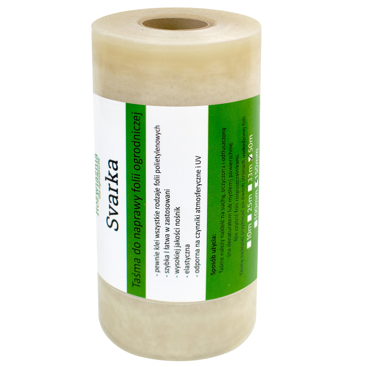 Скотч для ремонту тепличної плівки Svarka 100 мкм 15 см х 50 м, фото 1