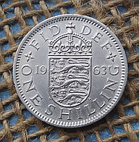 1 шилiнг 1963 року. Велика Британiя