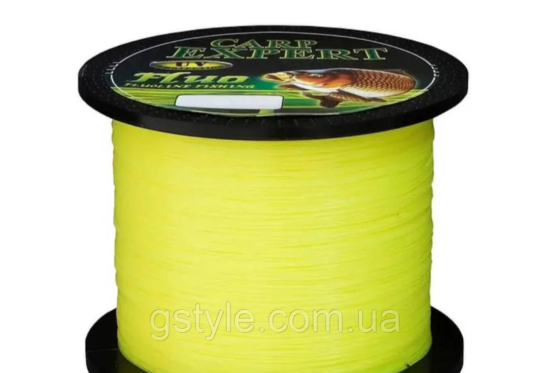 Волосінь 1000 м 0.30 mm 12.5kg Yellow салатовий CARP флуоресцентна