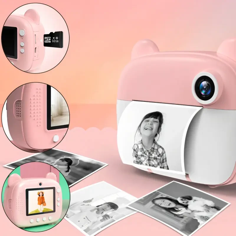 Дитячий фотоапарат миттєвого друку світлин M3, фото 1