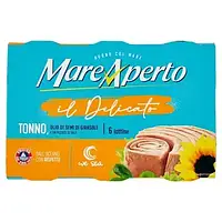 Тунець з соняшниковою олією Mare Aperto 6×70г